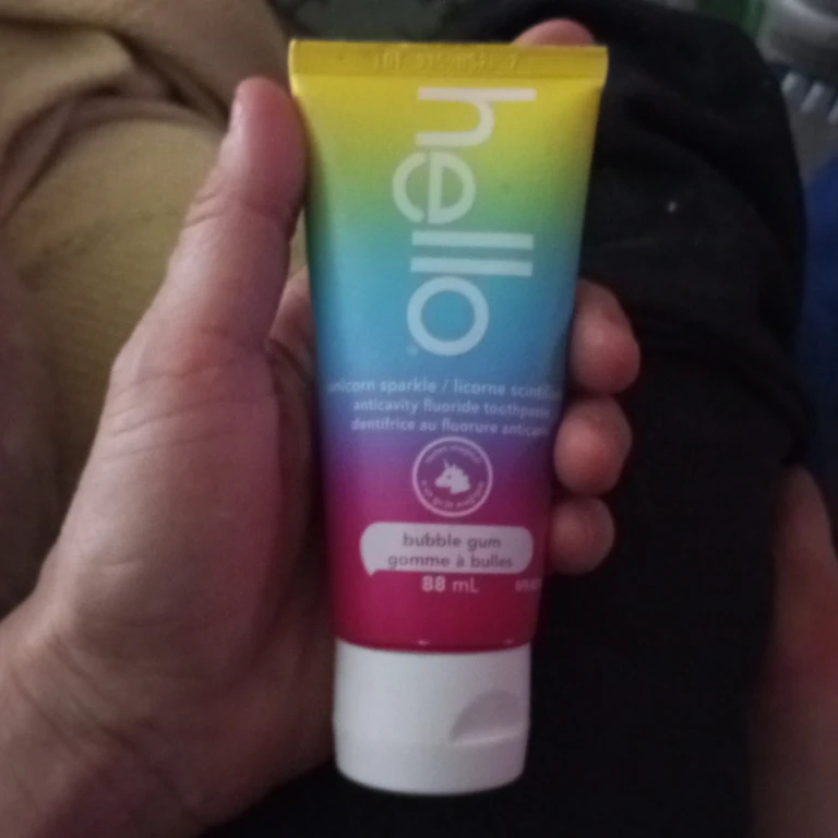 Hello Unicorn Sparkle Fluoride Toothpaste - Bubble Gum - 88 mL
