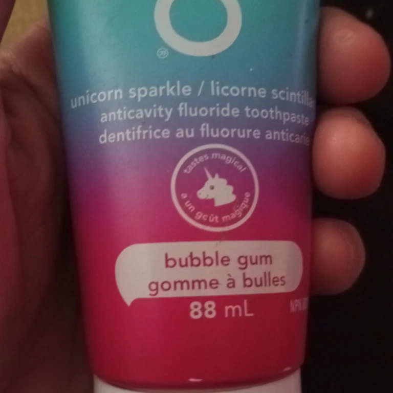 Hello Unicorn Sparkle Fluoride Toothpaste - Bubble Gum - 88 mL - photo 3