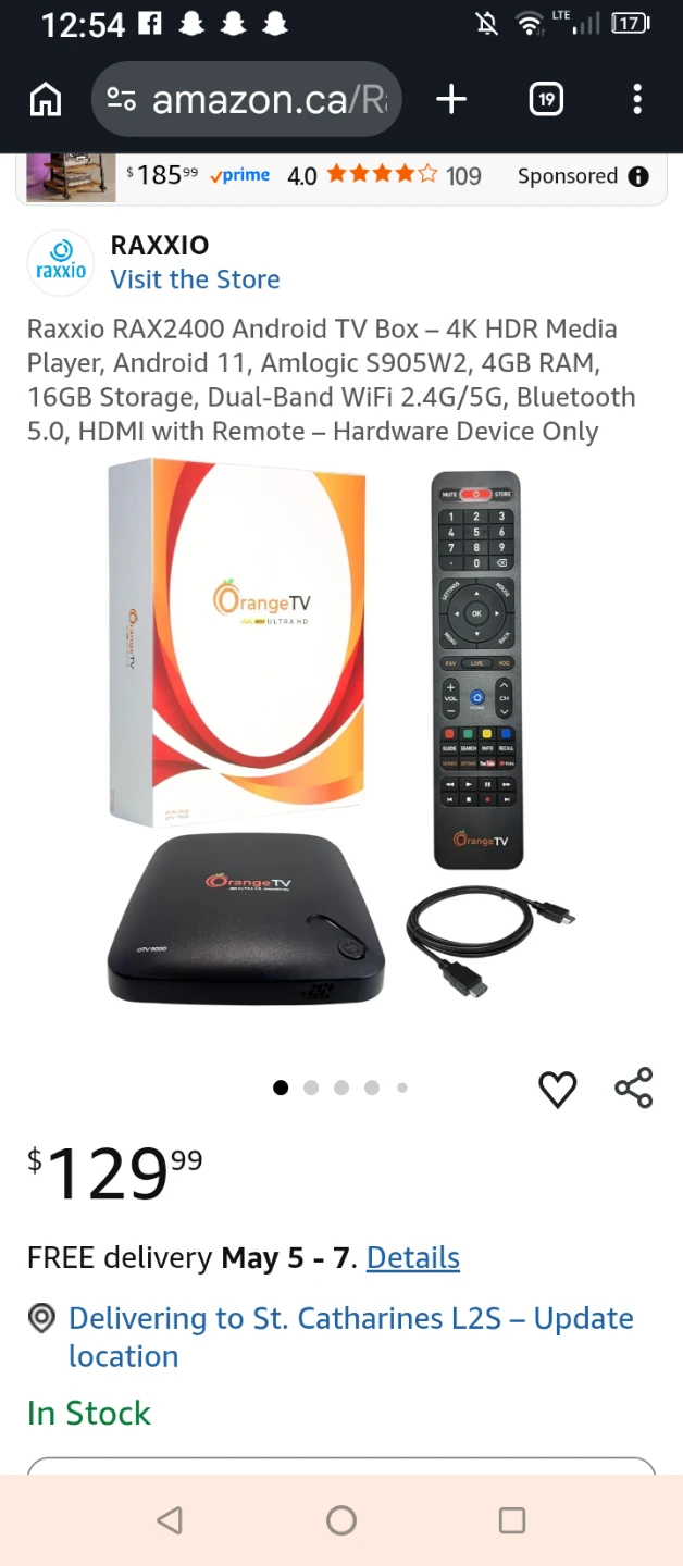 OrangeTV 4K HDR Ultra HD Android TV Box - photo 2