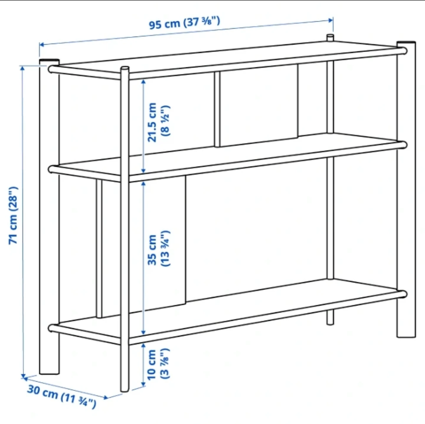 IKEA JÄTTESTA Shelf Unit - Black - photo 2