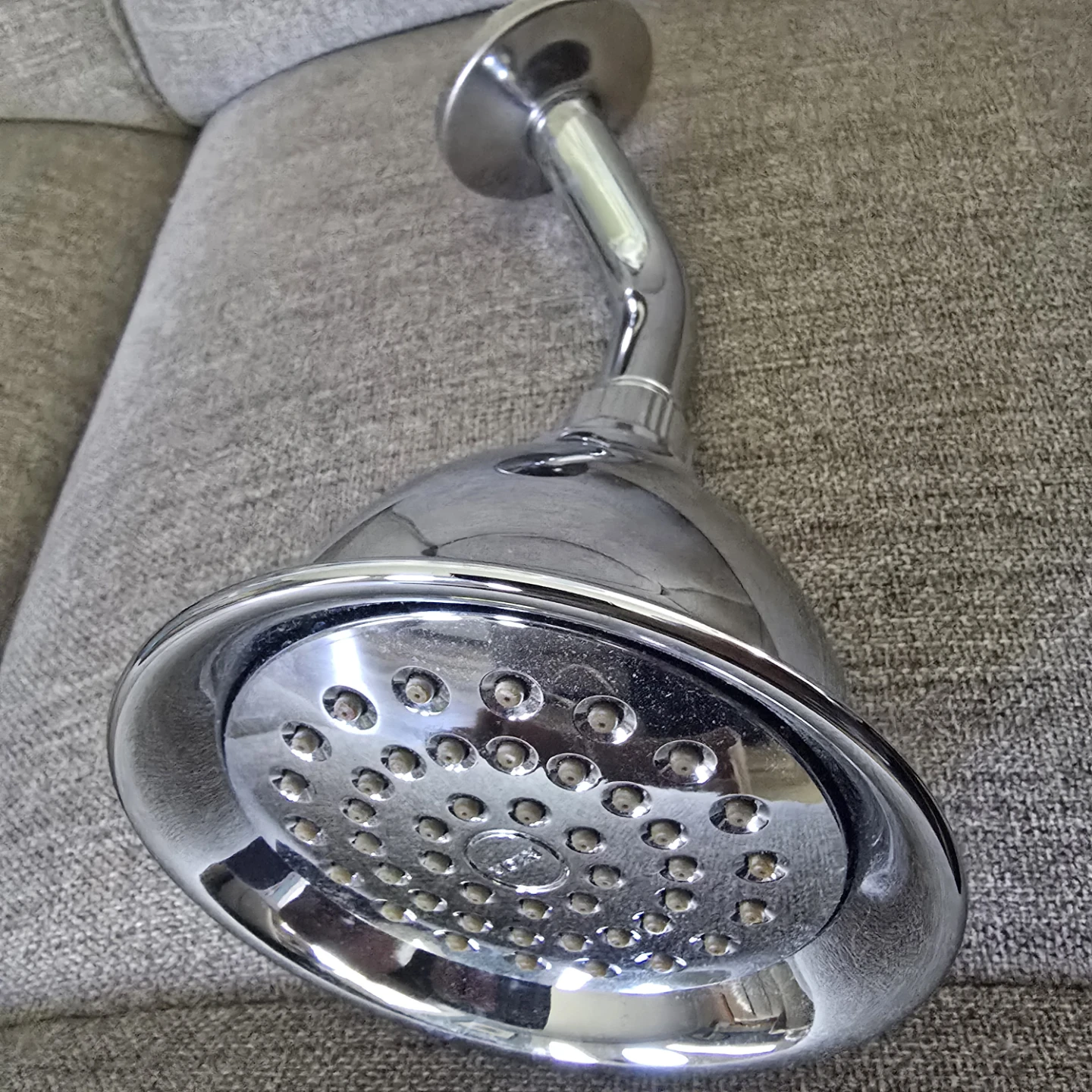 Chrome Shower Head with Arm - photo 2