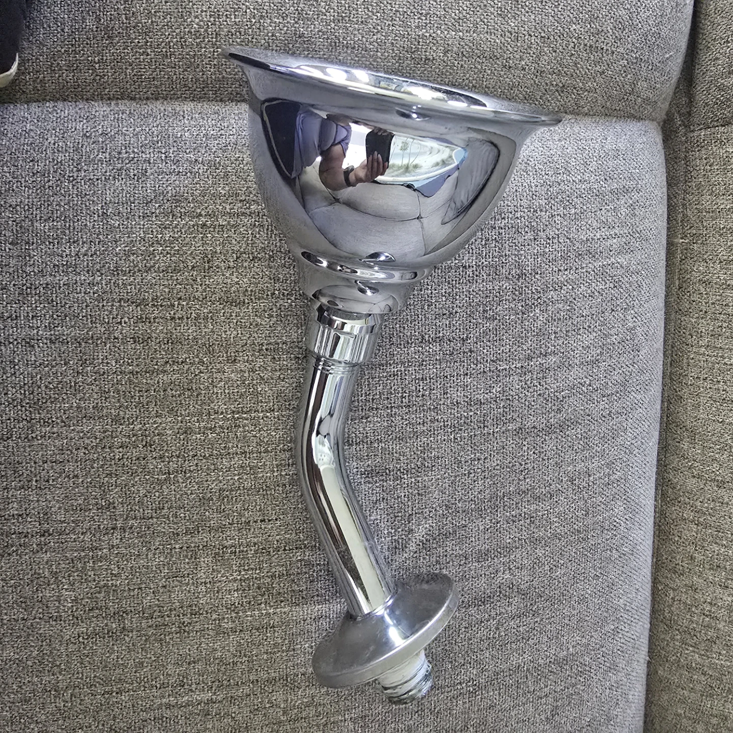 Chrome Shower Head with Arm - photo 3