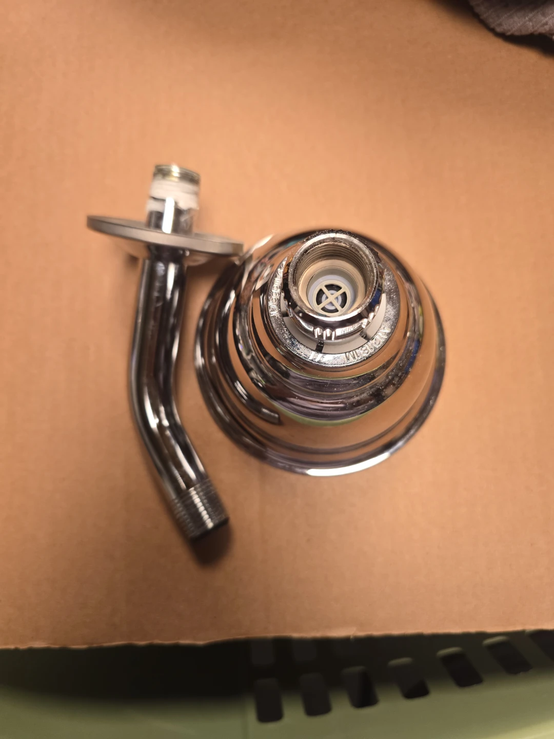 Chrome Shower Head with Arm - photo 4