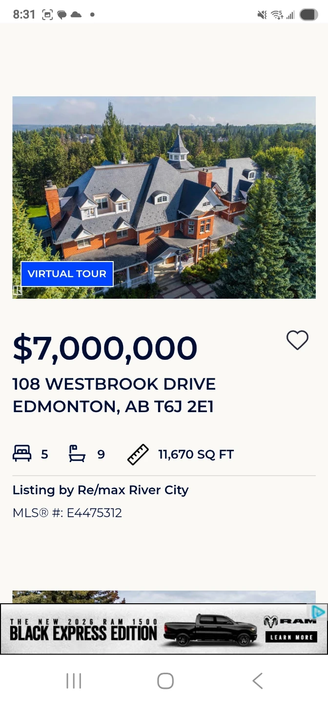 108 Westbrook Drive, Edmonton - $7,000,000