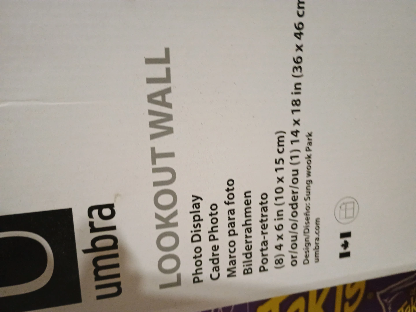 Umbra Lookout Wall Photo Display - Black