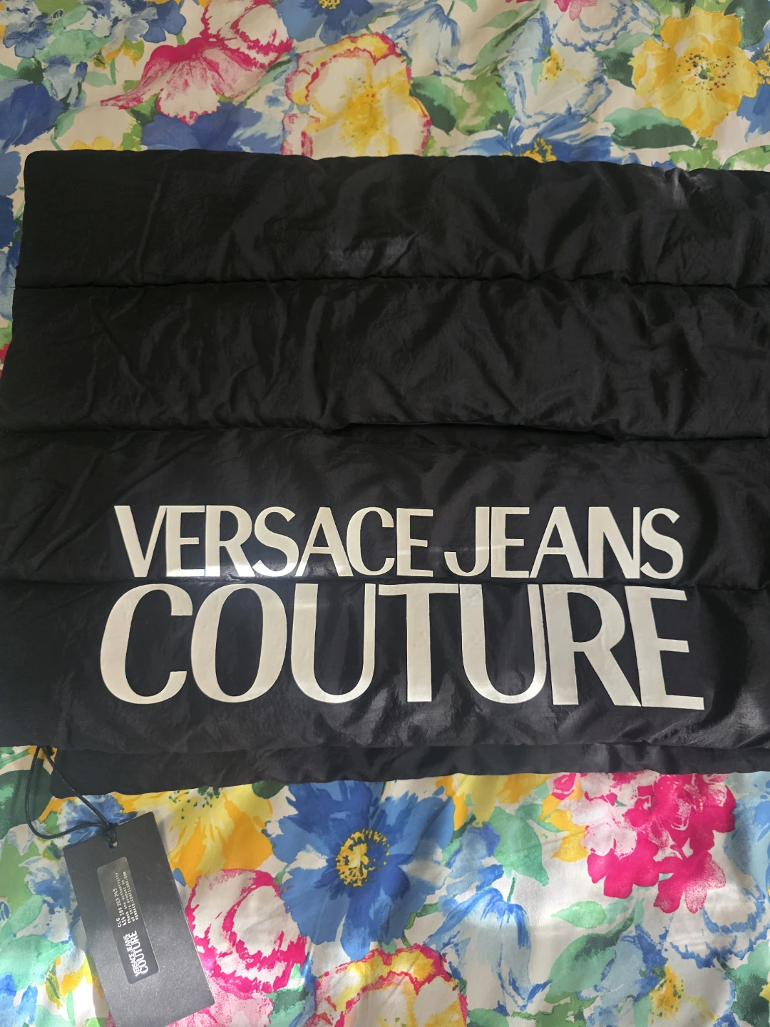 Versace Jeans Couture Black Puffer scarf