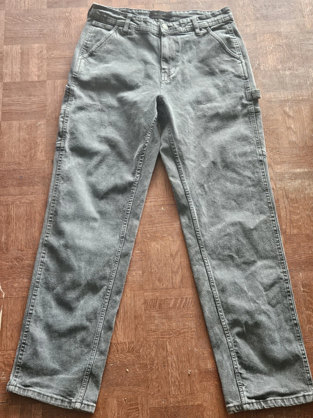 Rigid Denim  Baggy Workwear Jean - Blue Notes