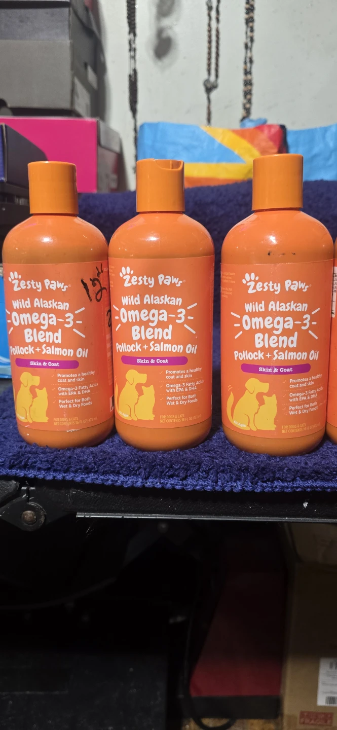 Zesty Paws Wild Alaskan Omega-3 Blend Pollock + Salmon Oil