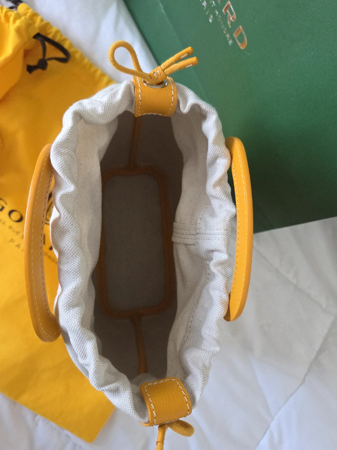 Goyard Anjou Mini Bucket Bag Yellow - photo 2