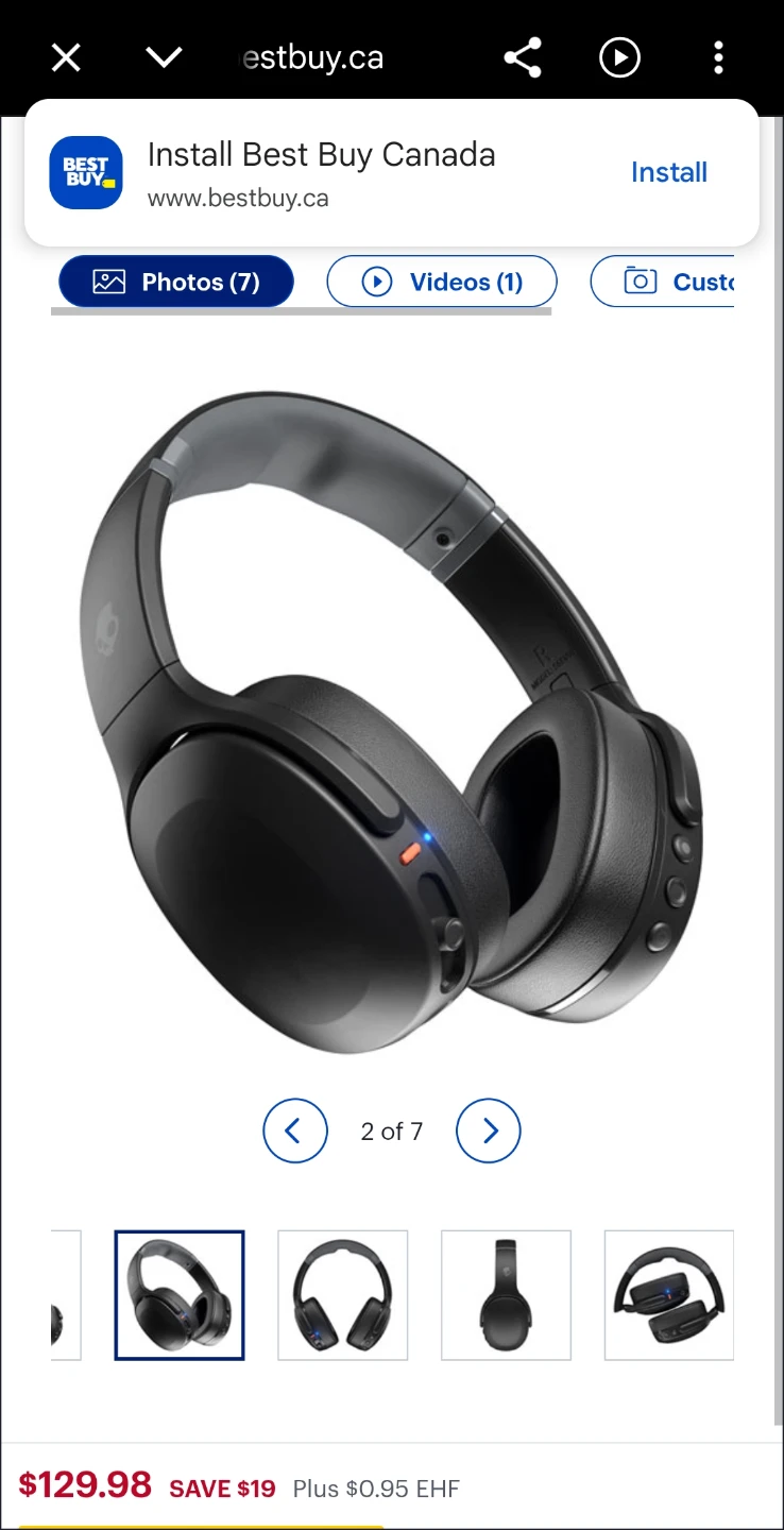 Skullcandy Crusher Evo Wireless Headphones - Black