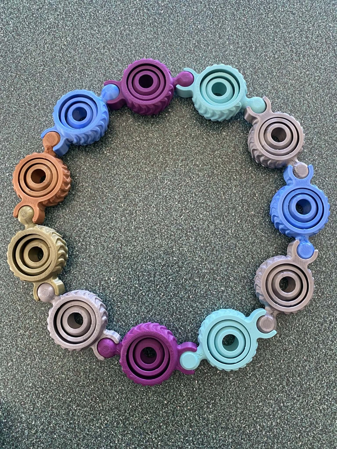 Spinning Chain Links Fidget Tool – 3D Printed Sensory Tool