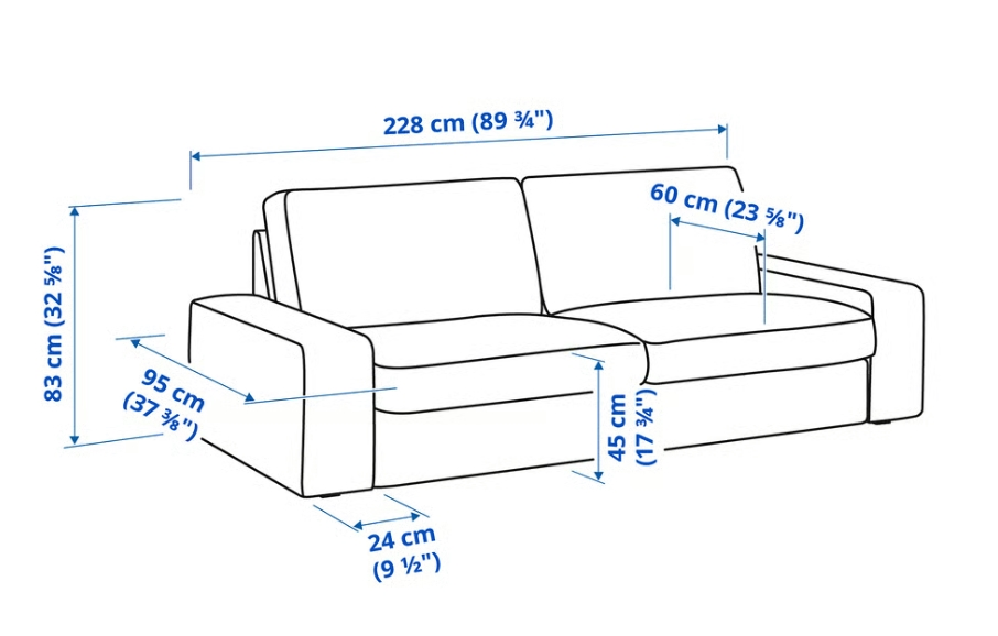 2 IKEA KIVIK Sofas - Tallmyra blue - photo 2