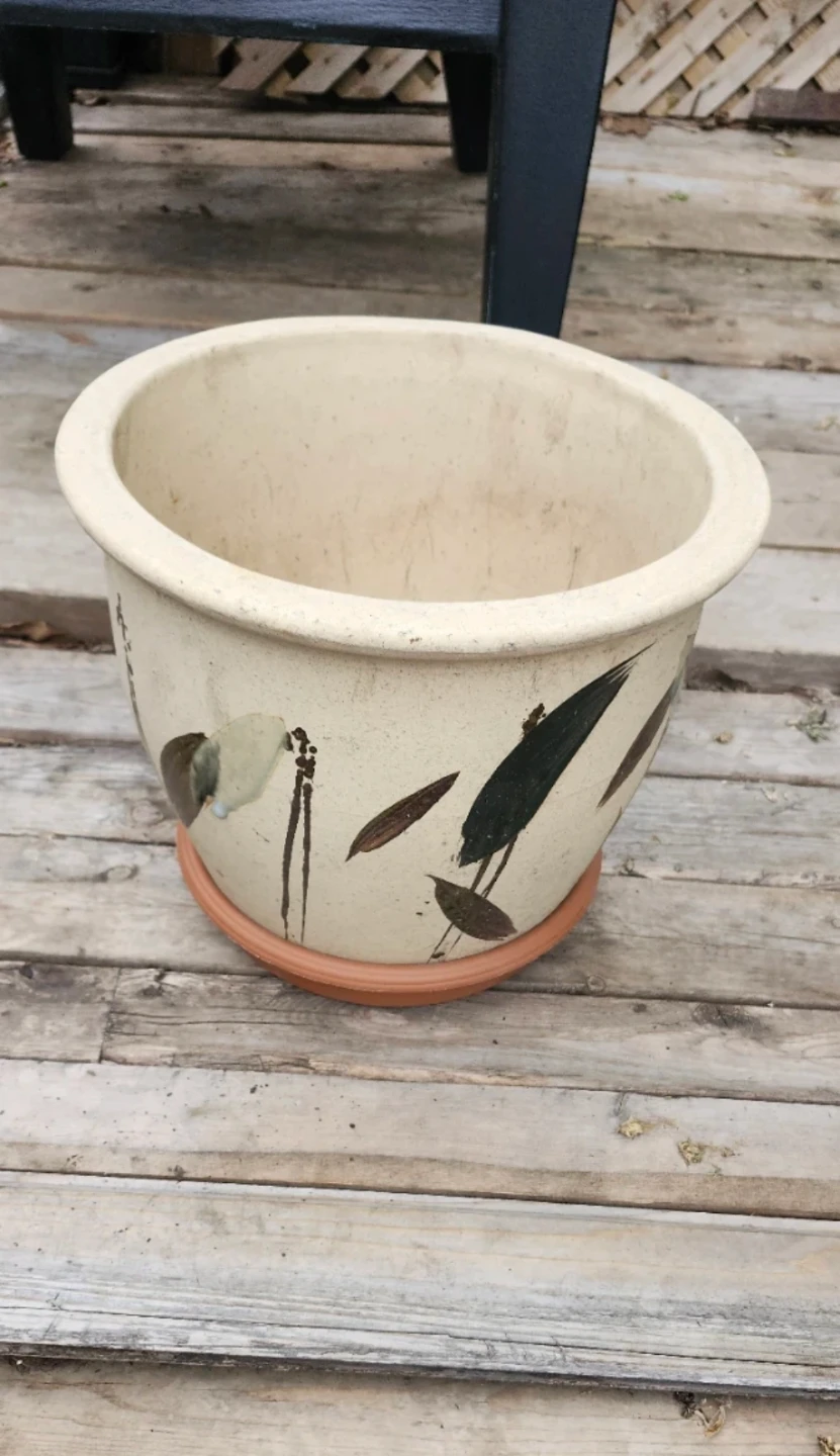 Ceramic Planter Pot with Saucer