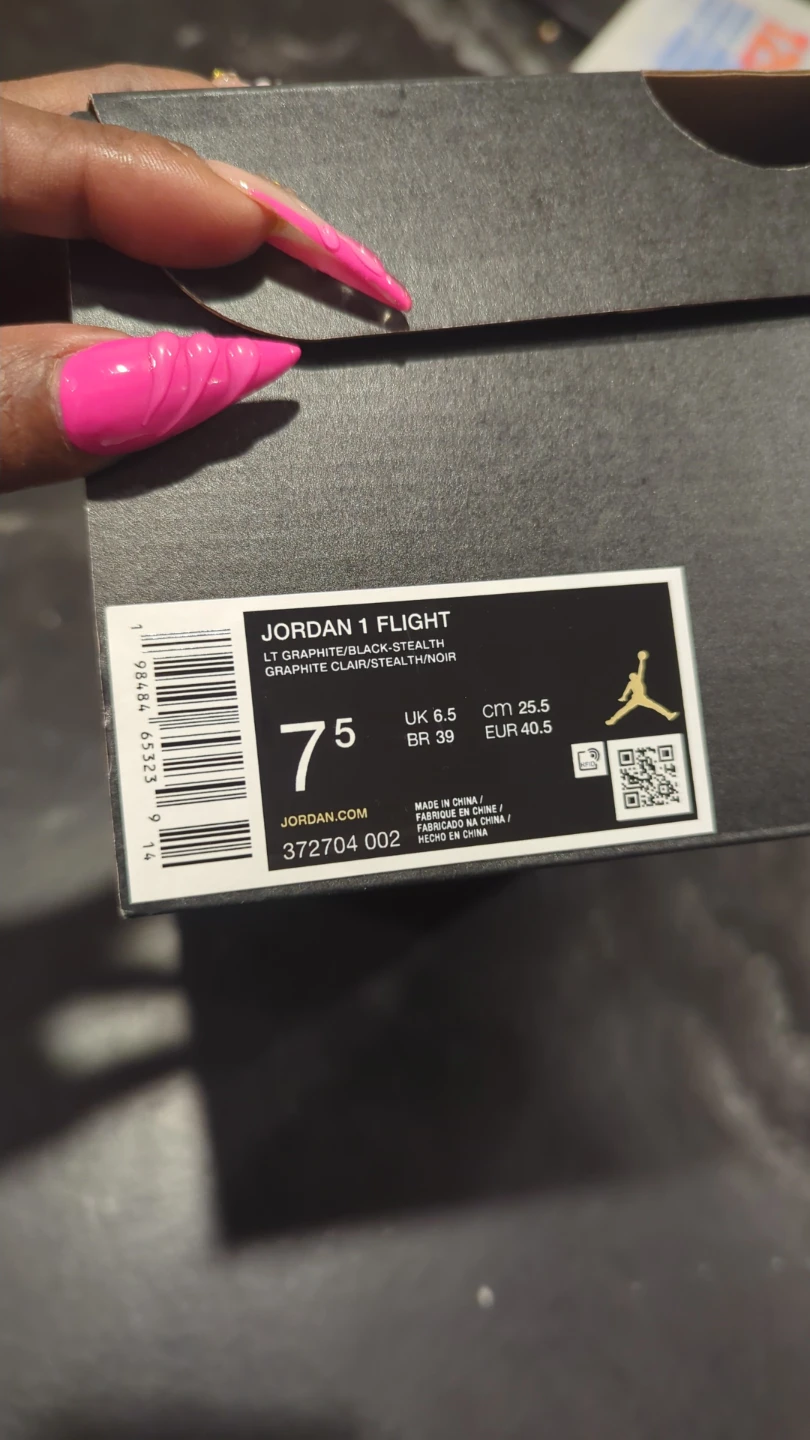 Jordan 1 Flight Sneakers - Lt Graphite/Black-Stealth - photo 2
