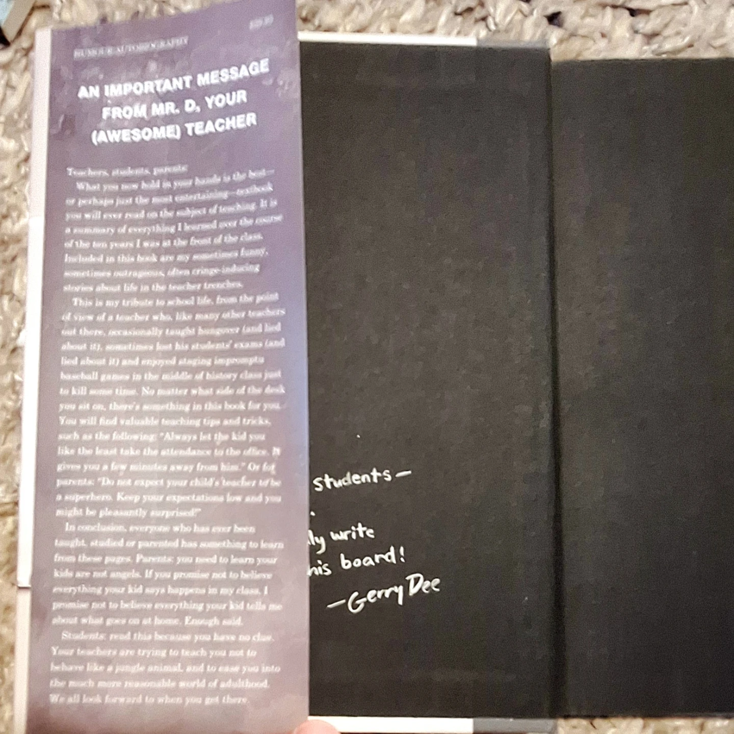 Gerry Dee memoir - like new hardcover - photo 4