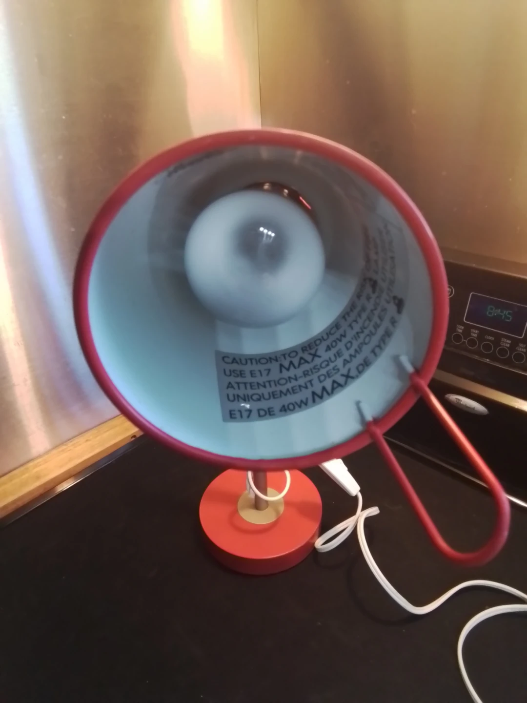 Red IKEA KvART Gooseneck Desk Lamp - photo 5