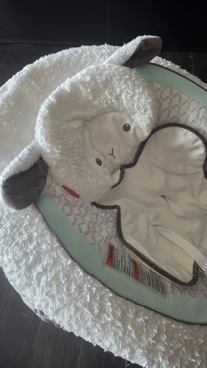 Fisher-Price White Sheep Baby Bouncer Seat - photo 2