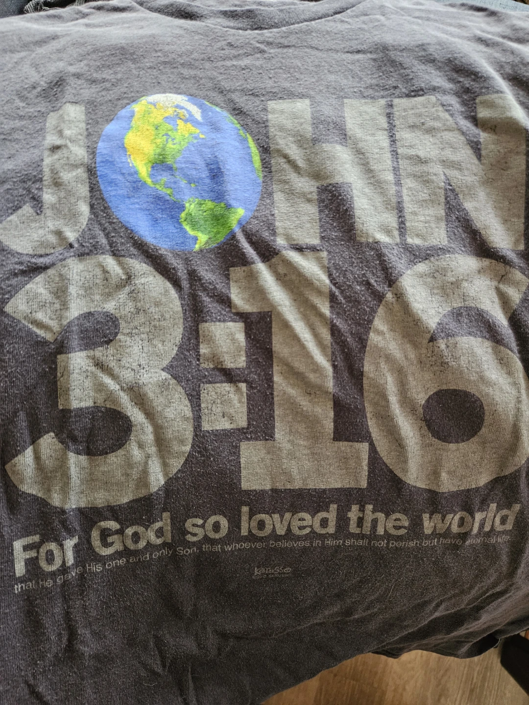 John 3:16 Bible Verse T-Shirt - photo 2