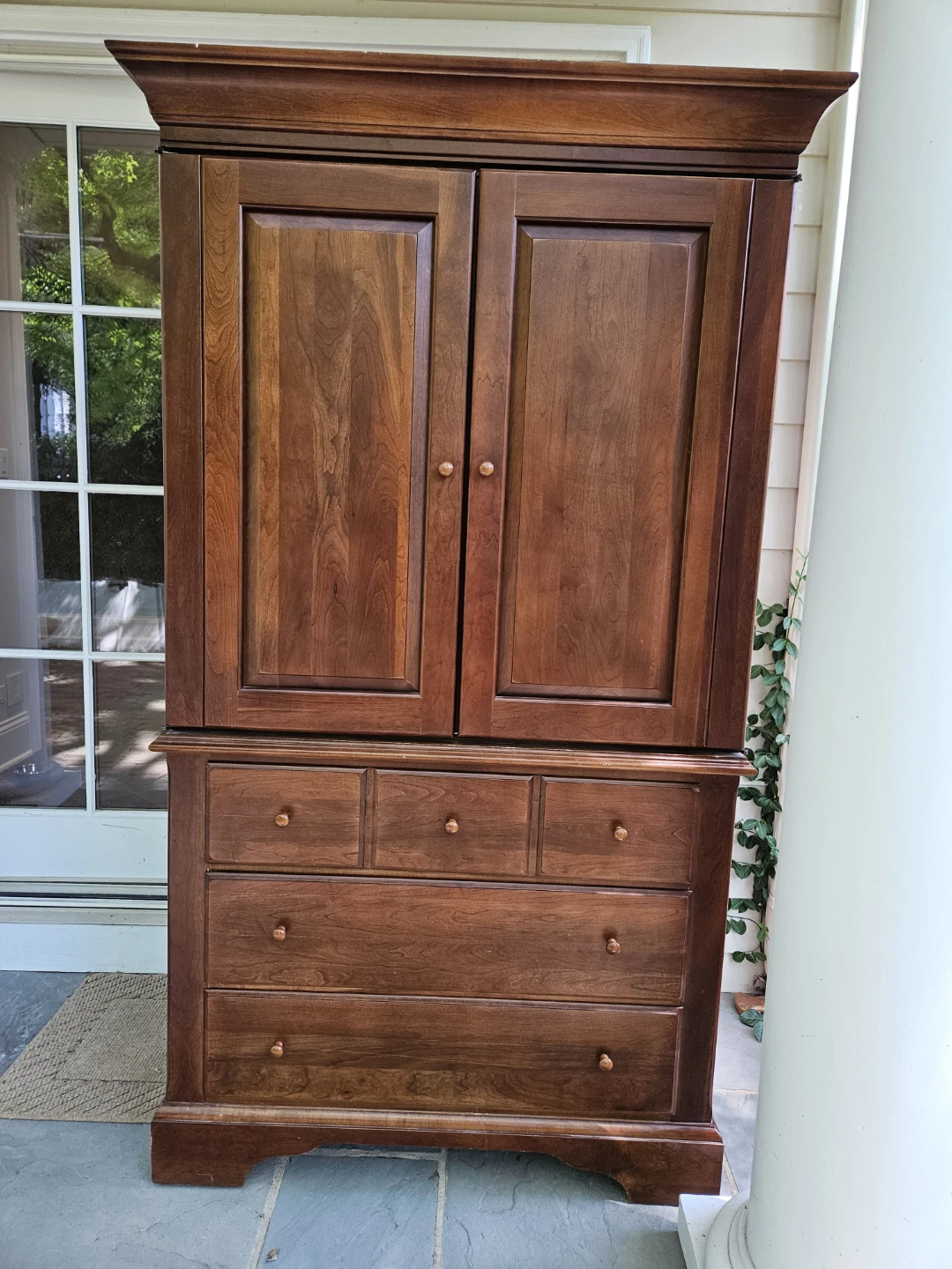 Wooden Wardrobe Armoire with Drawers