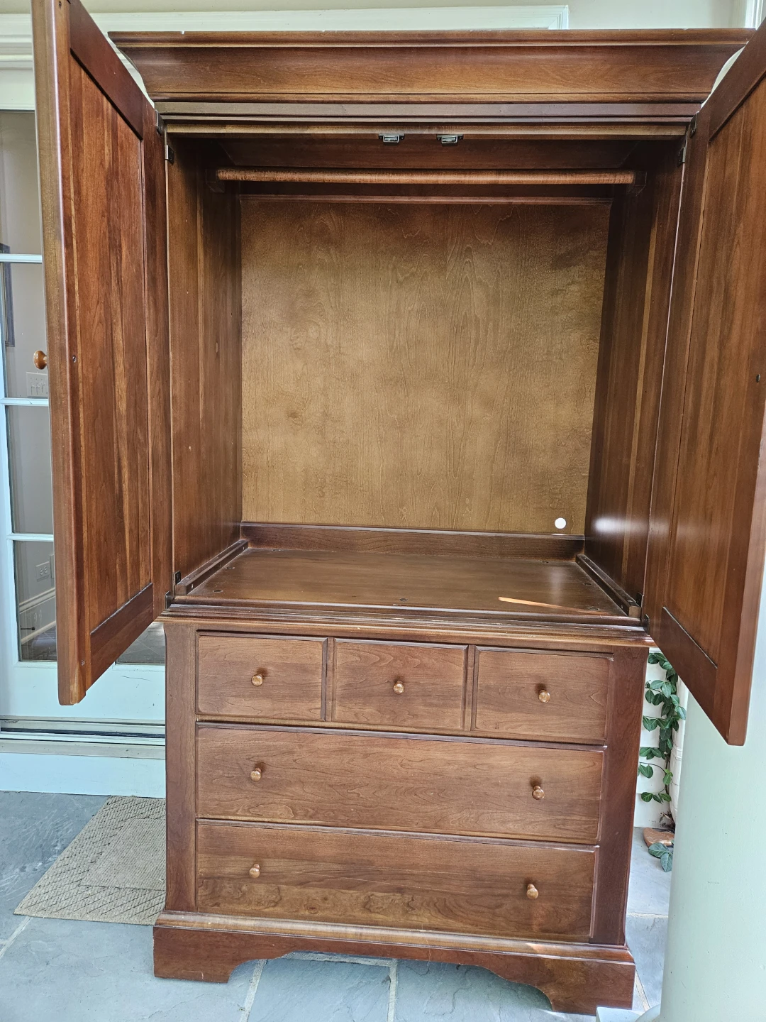 Wooden Wardrobe Armoire with Drawers - photo 2