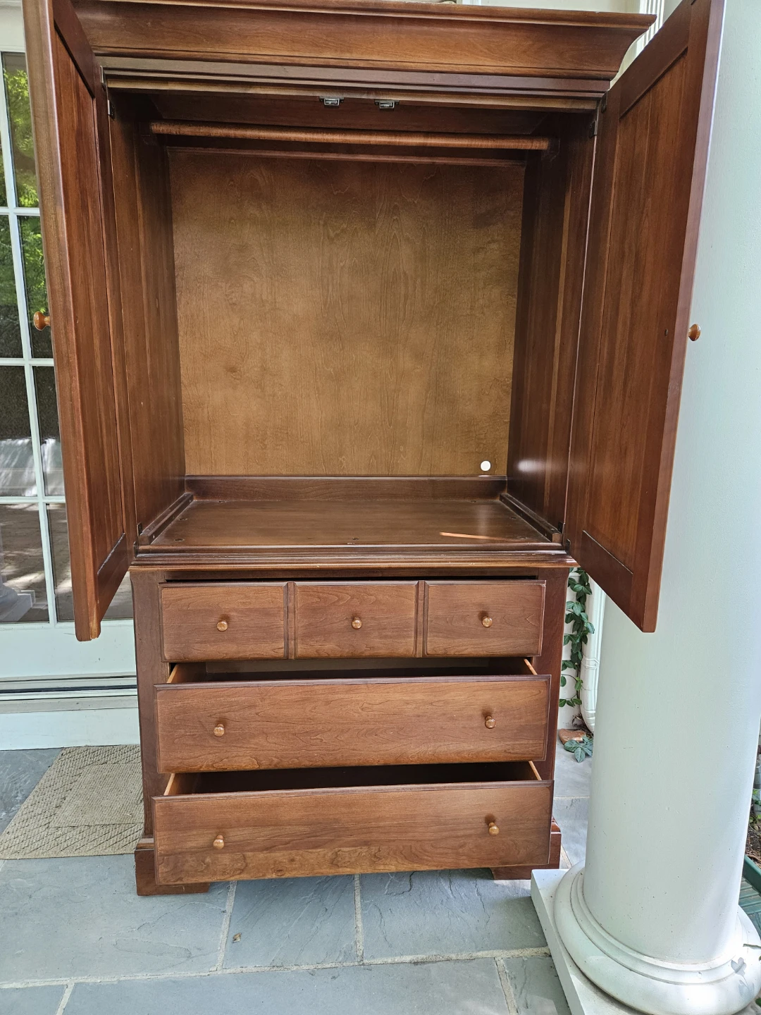 Wooden Wardrobe Armoire with Drawers - photo 3