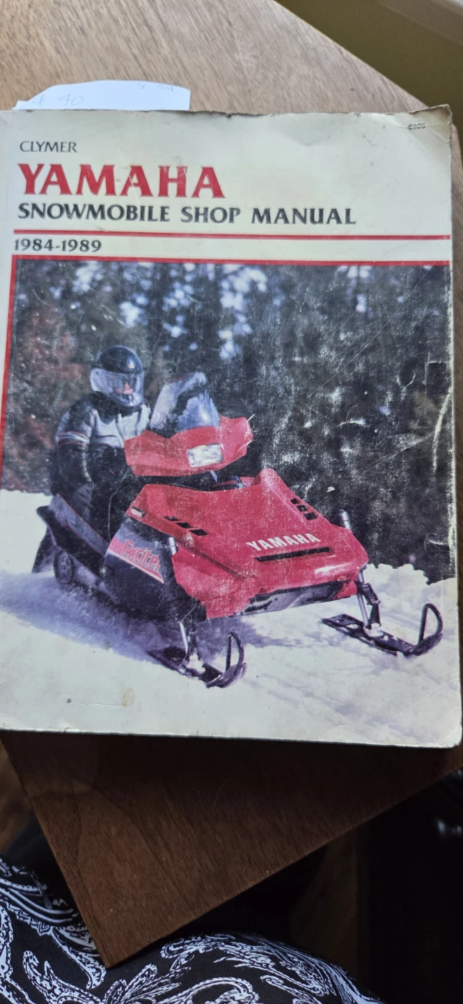 Clymer Yamaha Snowmobile Shop Manual 1984-1989