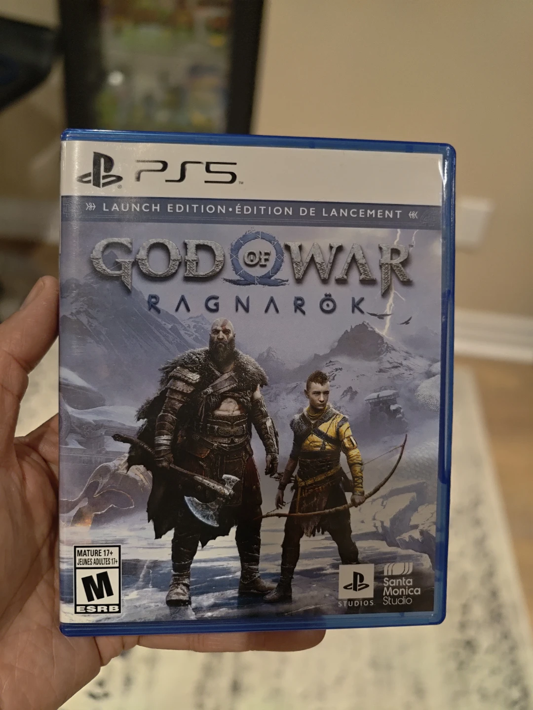 God of War Ragnarök PS5 Launch Edition Disc and Case