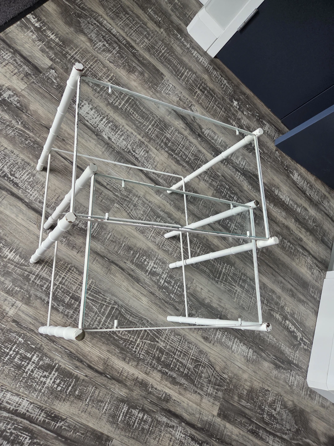 Nesting Side Tables - Glass Top Metal Frame - photo 5