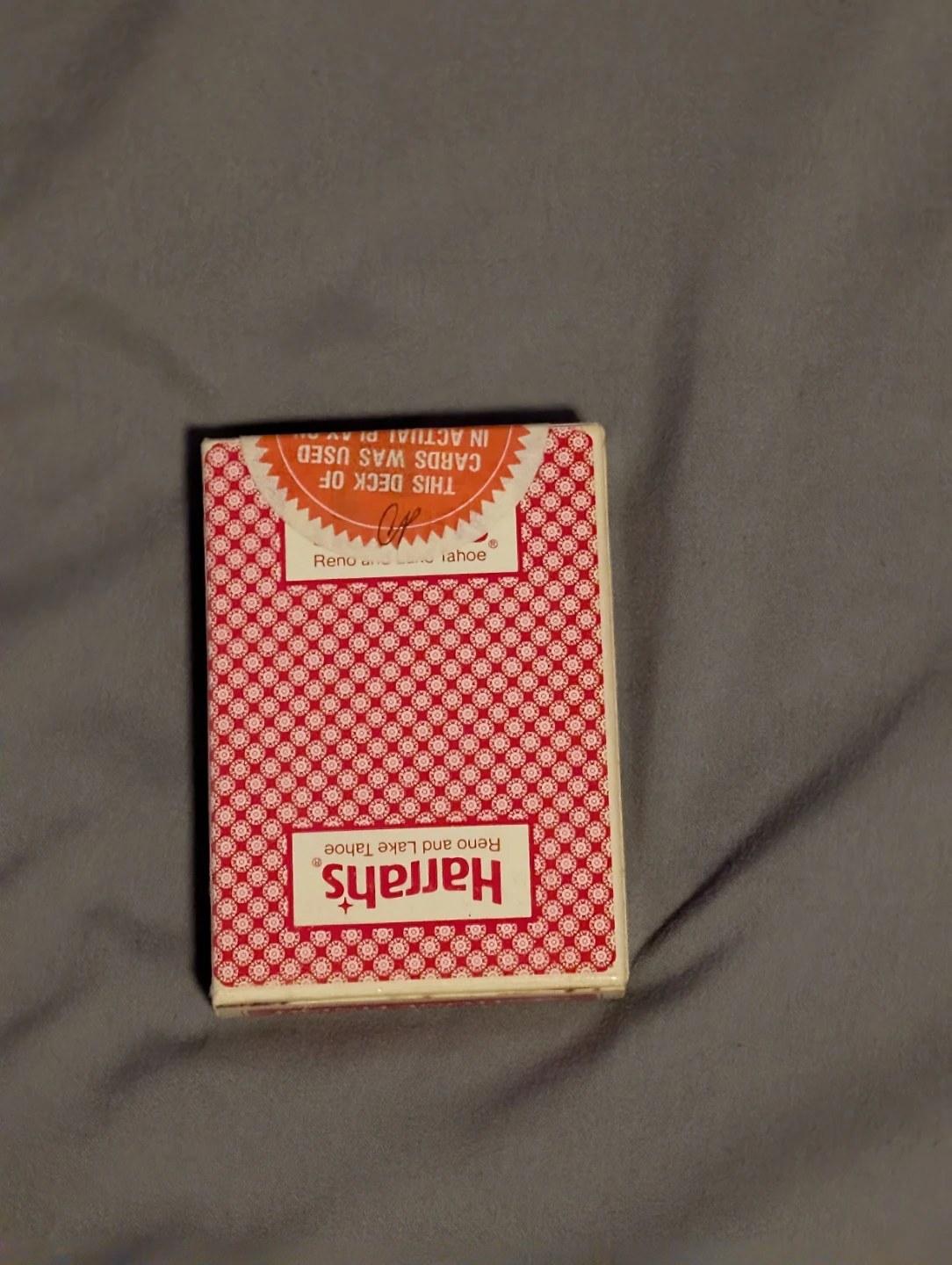 Vintage Harrah's Casino-Used Blackjack Deck - photo 2