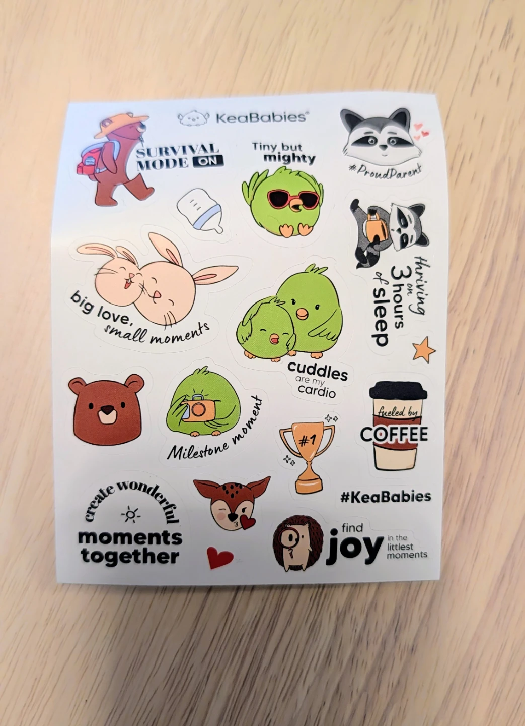 Brand New KeaBabies Baby Milestone Stickers