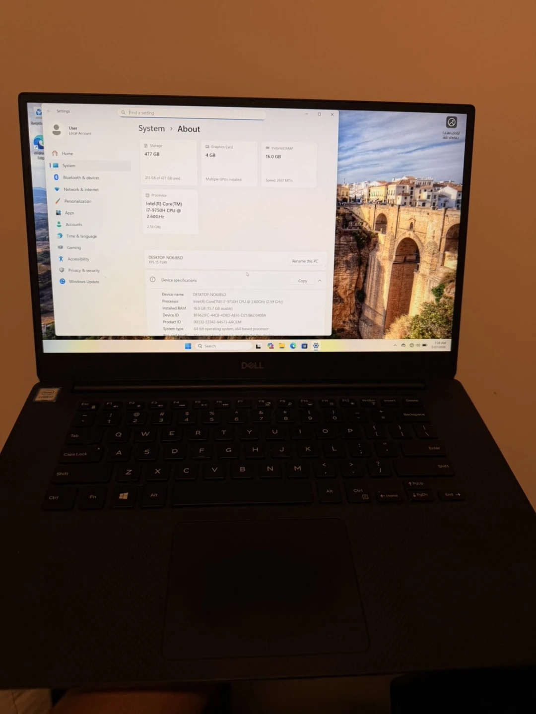 Dell XPS 15 7590 Laptop Core i7 16GB RAM 512SSD URGENT SALE - photo 3