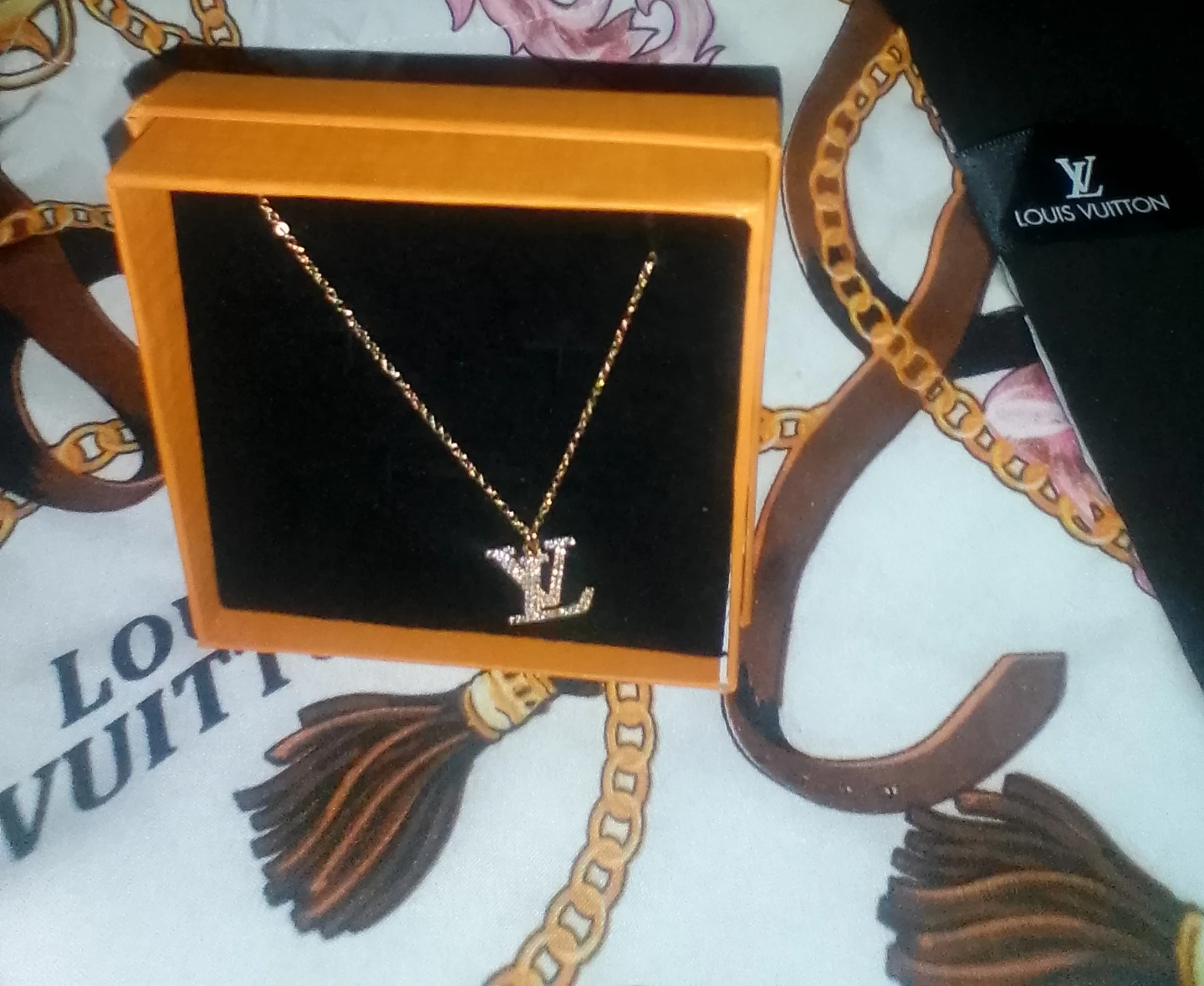 Louis Vuitton Inspired Necklace