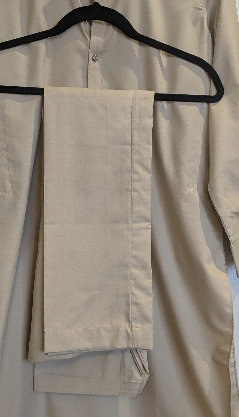 Eid sale Men's Beige Shalwar kemeez Size S - photo 3