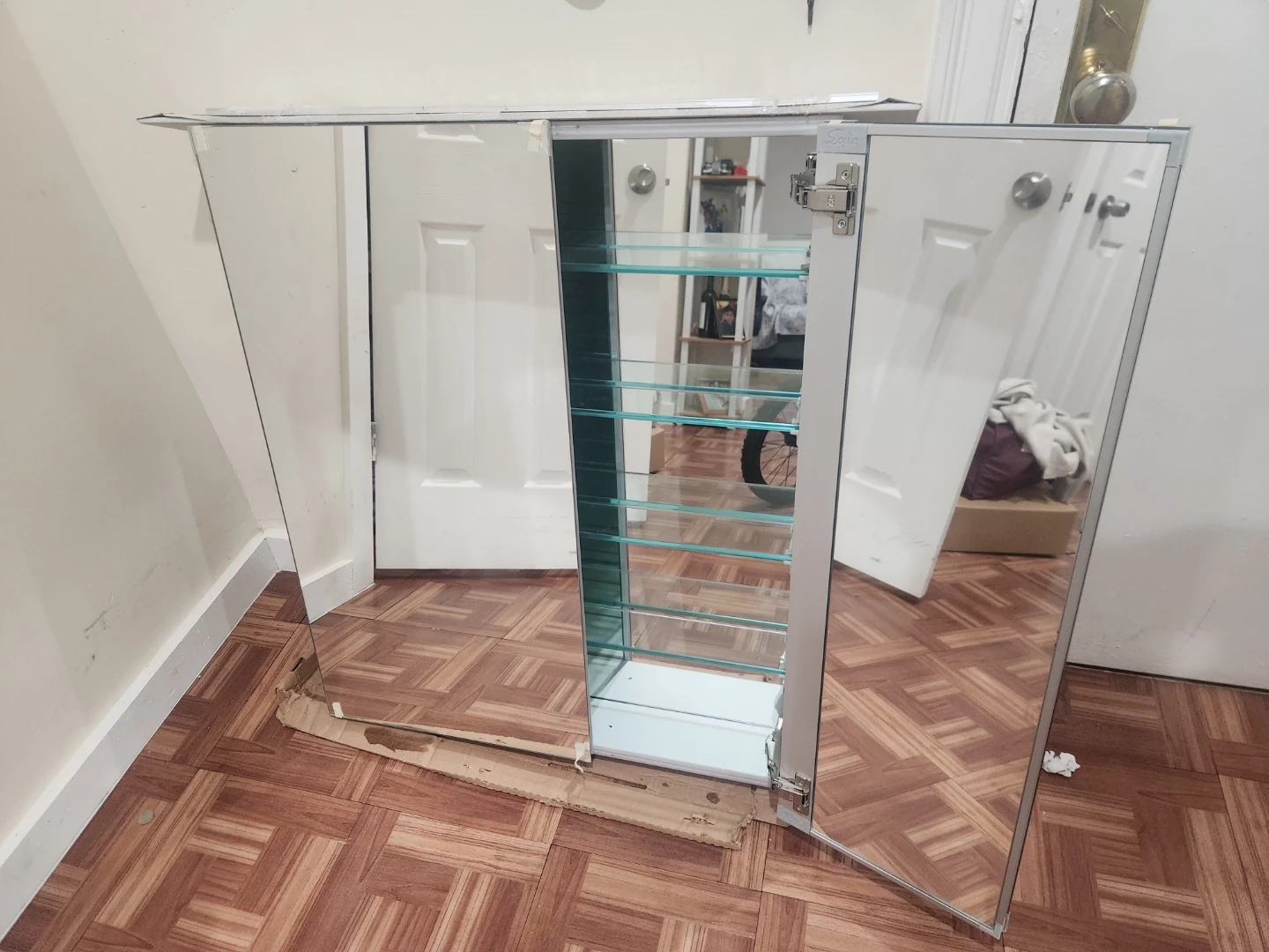 Medicine Cabinet with Mirrored Doors - photo 3