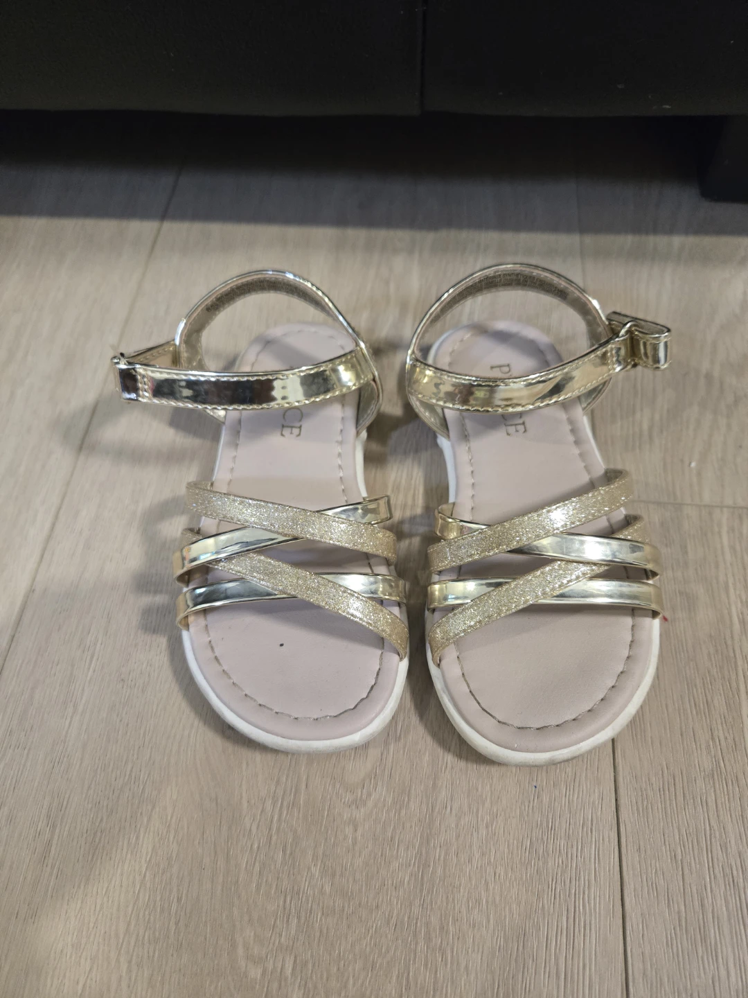 Size 8 Toddler Girl Gold Sandals