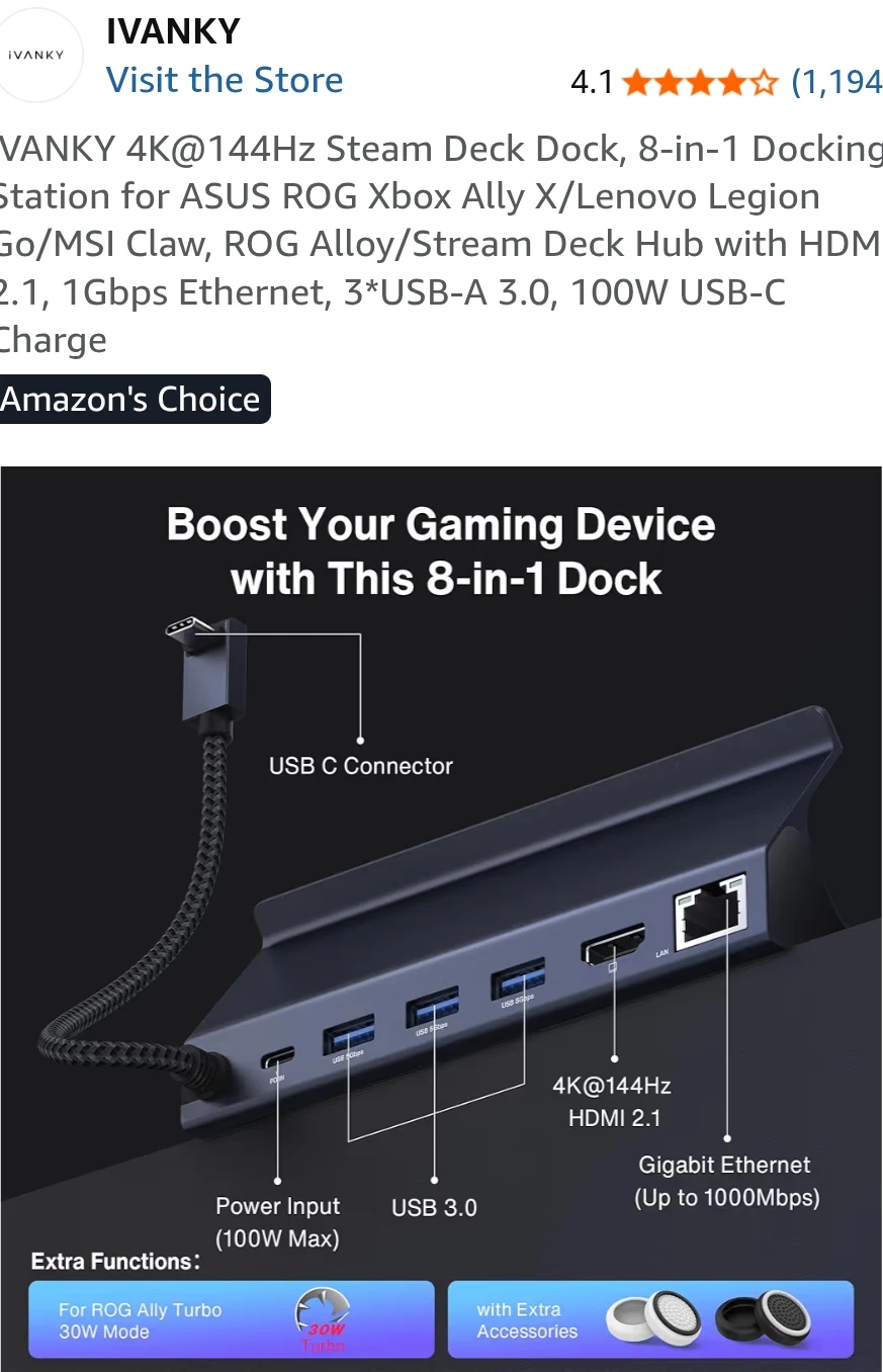 ASUS ROG ALLY X with Docking station - photo 2