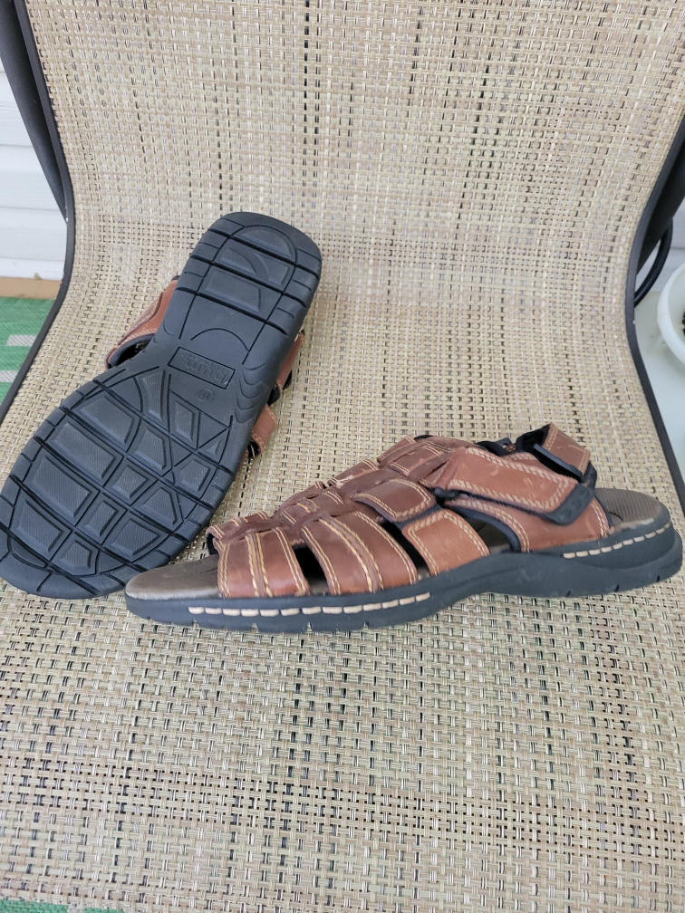 Genuine Leather Men's Sandals Size 11 - photo 3