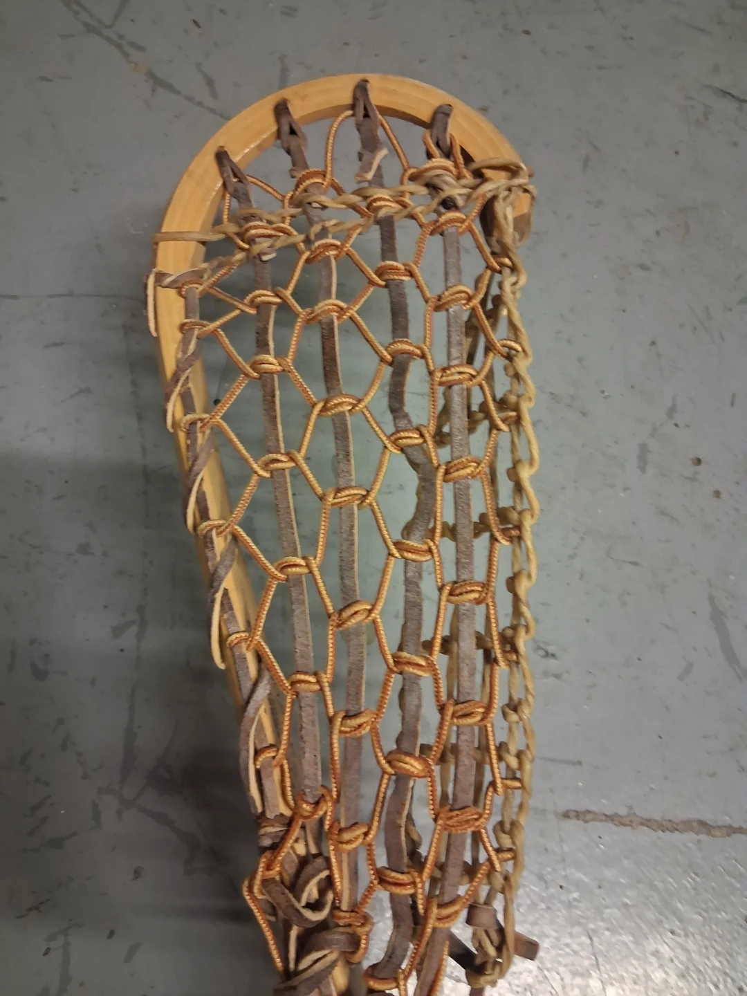 Original Vintage Wood Mohawk Lacrosse Stick 45 inches - photo 5