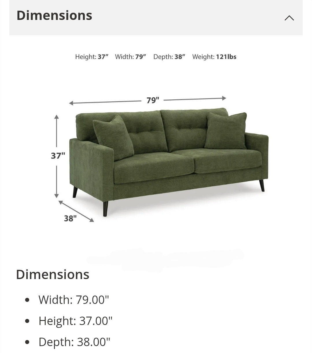 Green love seat & sofa - photo 5