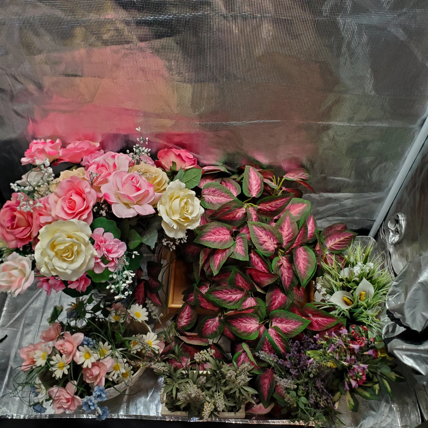 Artificial flowers bundle