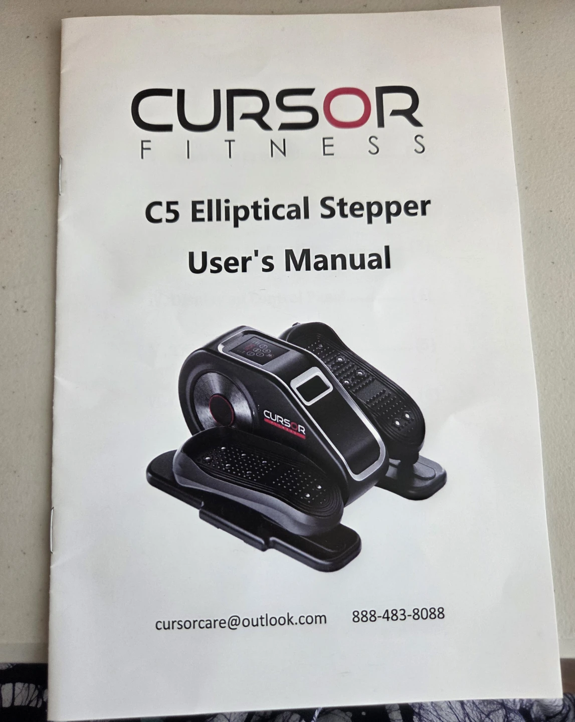 Cursor Fitness C5 Elliptical Stepper User's Manual - photo 2