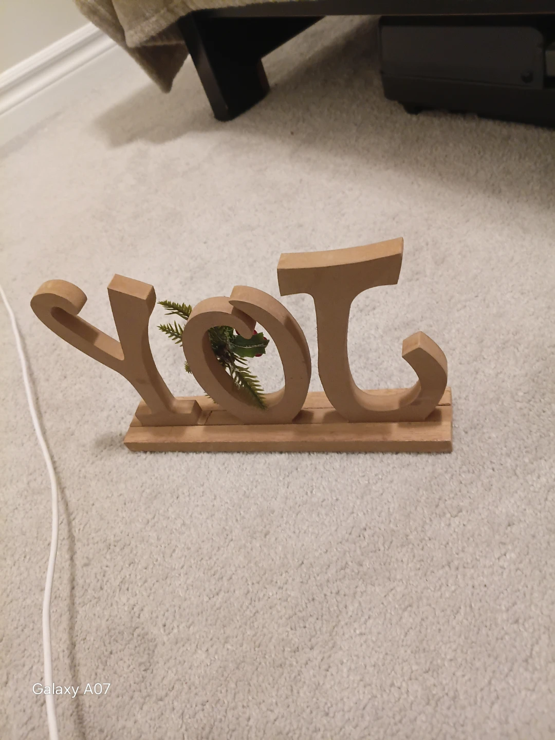 Wooden JOY tabletop decor - photo 2
