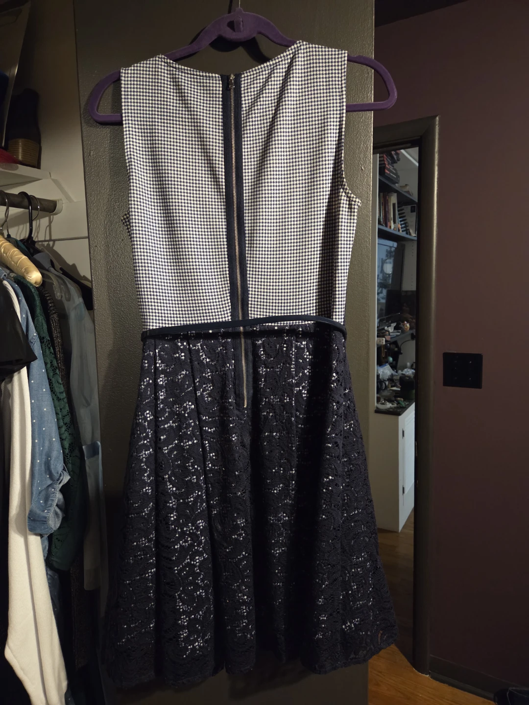 Gabby Skye Navy Lace Dress Size 8 - photo 3