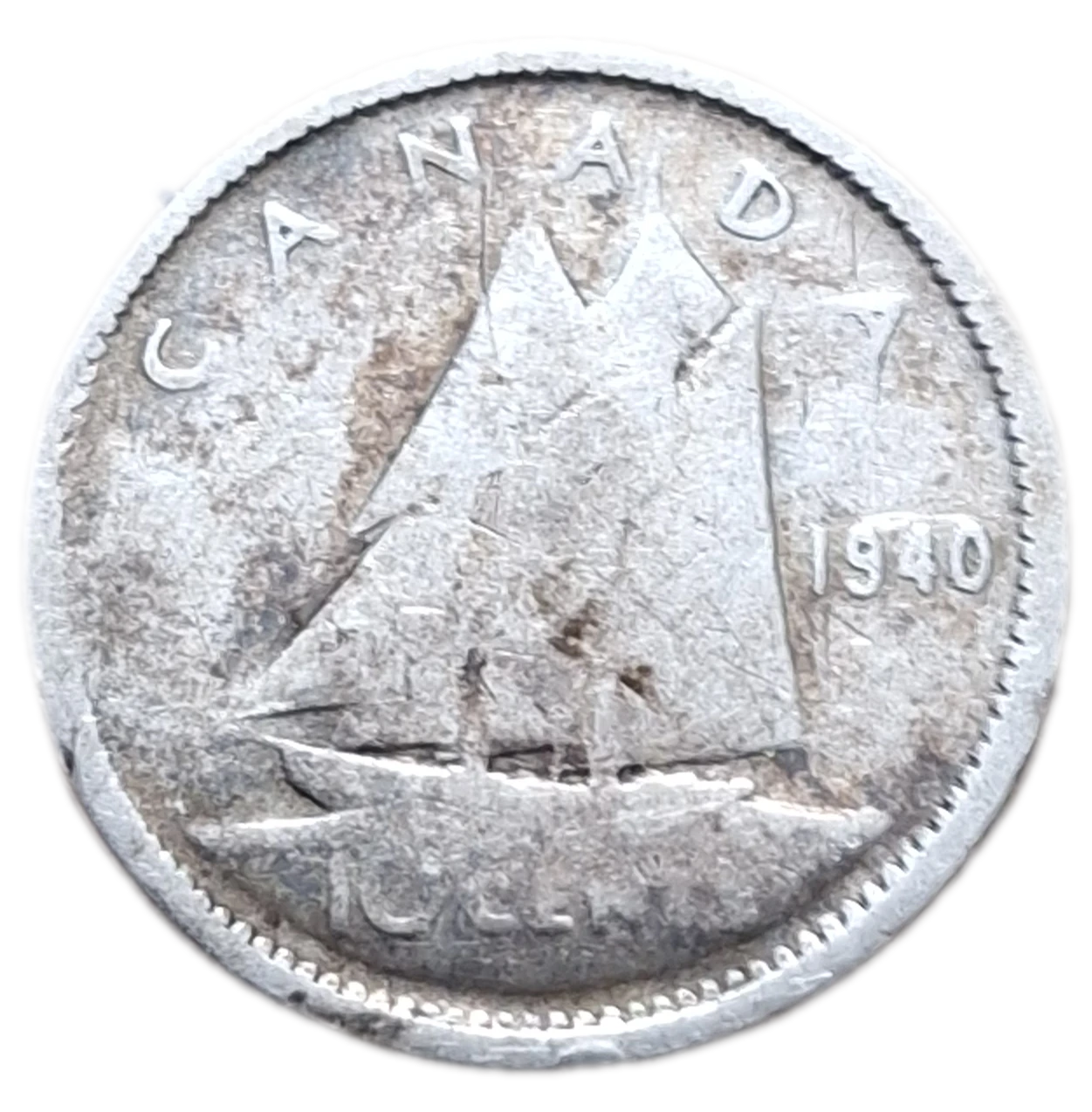 Two Silver Canadian King Geo. VI Coins - photo 4