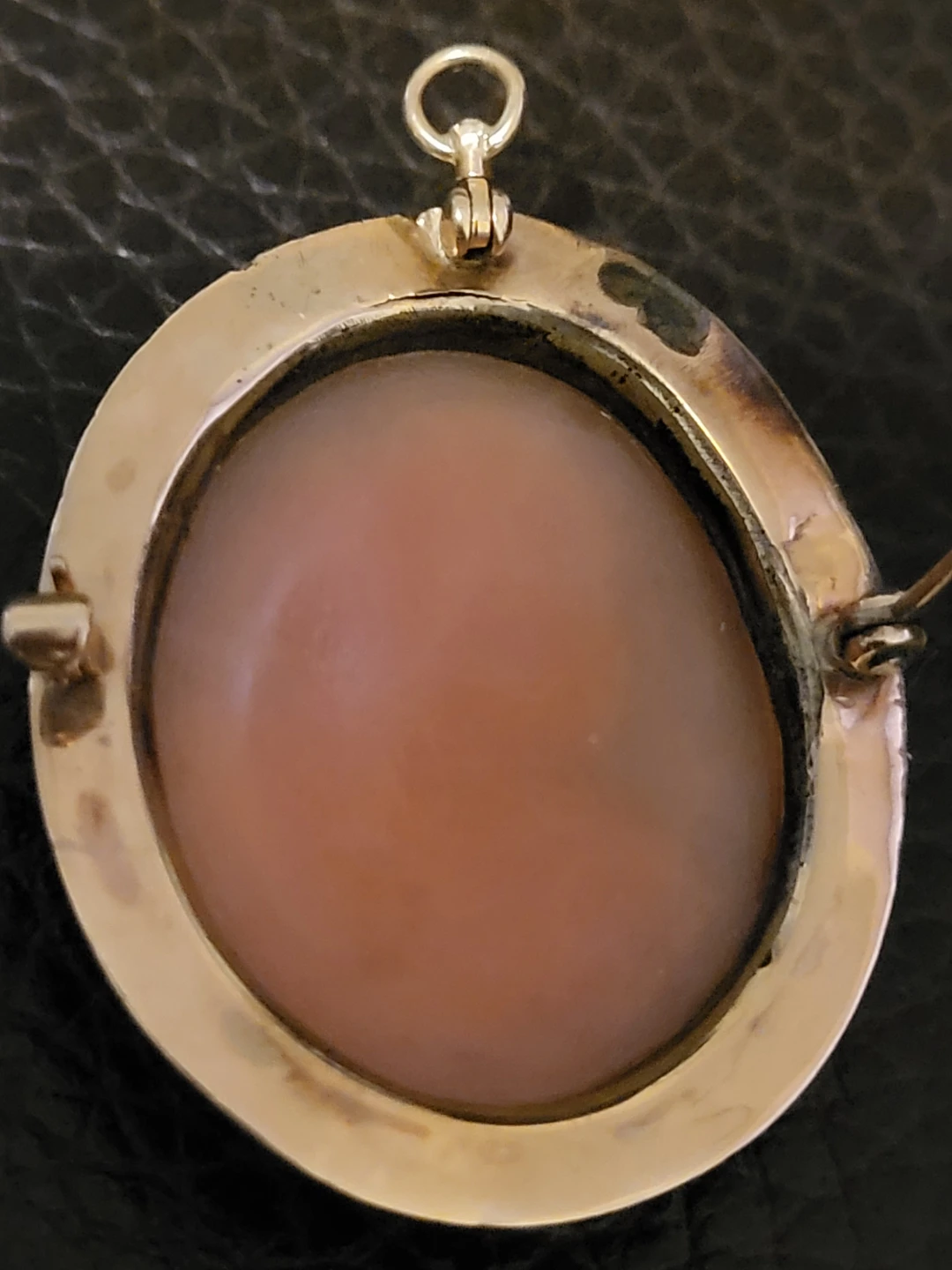 Antique 9K Gold Cameo Pendant / Pin - photo 3