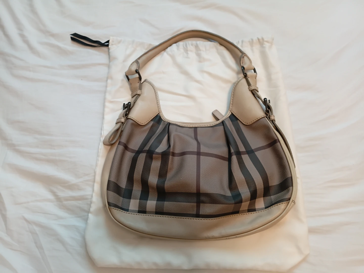 Burberry Nova Check Hobo Bag