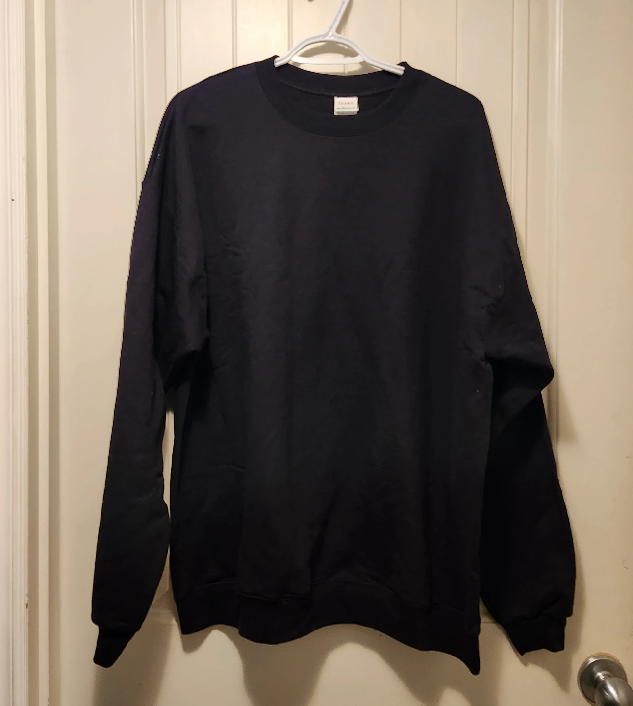 Hanes Ecosmart Black Crewneck Sweatshirt - XL