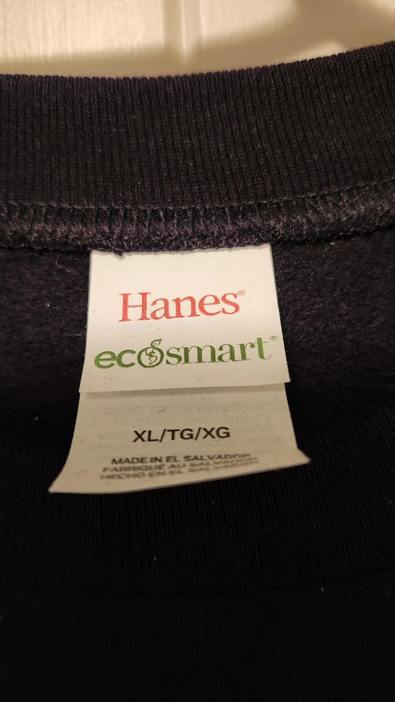 Hanes Ecosmart Black Crewneck Sweatshirt - XL - photo 3