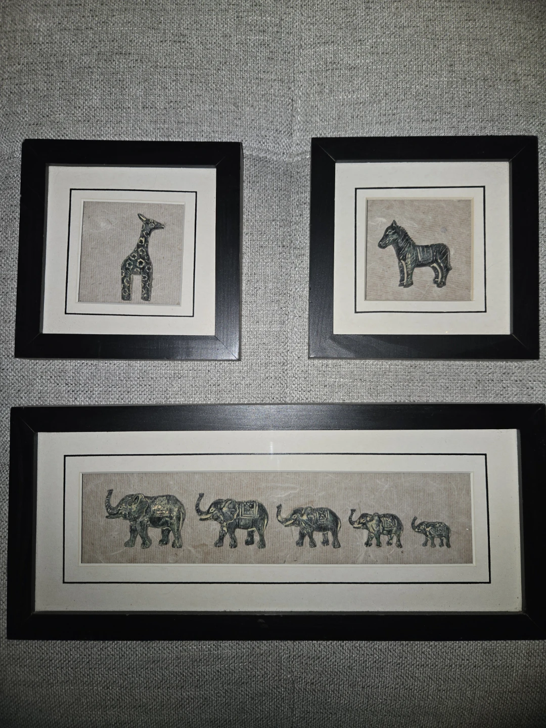 Framed Animal Artwork Set