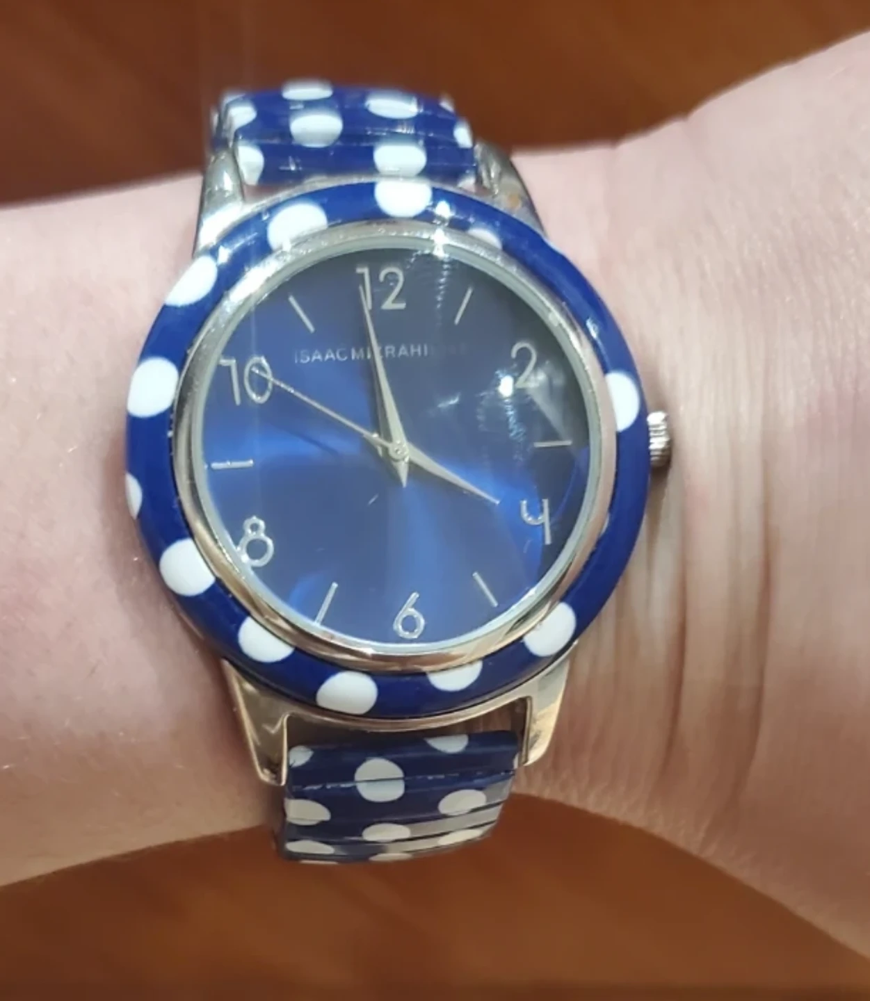 Isaac Mizrahi Polka Dot Watch - Blue - photo 2